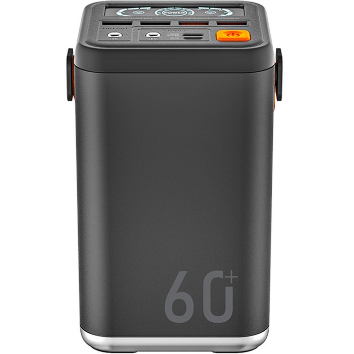 라플루 60000mAh 보조배터리 USBC타입, YT2030, 그레이