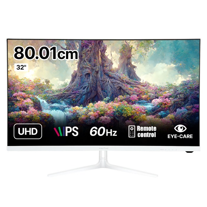 인터픽셀 4K UHD IPS 모니터 화이트 에디션, 80.01cm, IPU3212무결점