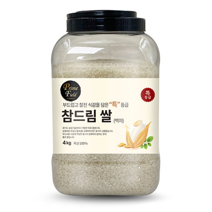 Prime Field 경기 참드림 백미 특등급, 4kg, 1개 Prime Field 경기 참드림 백미 특등급, 4kg, 1개