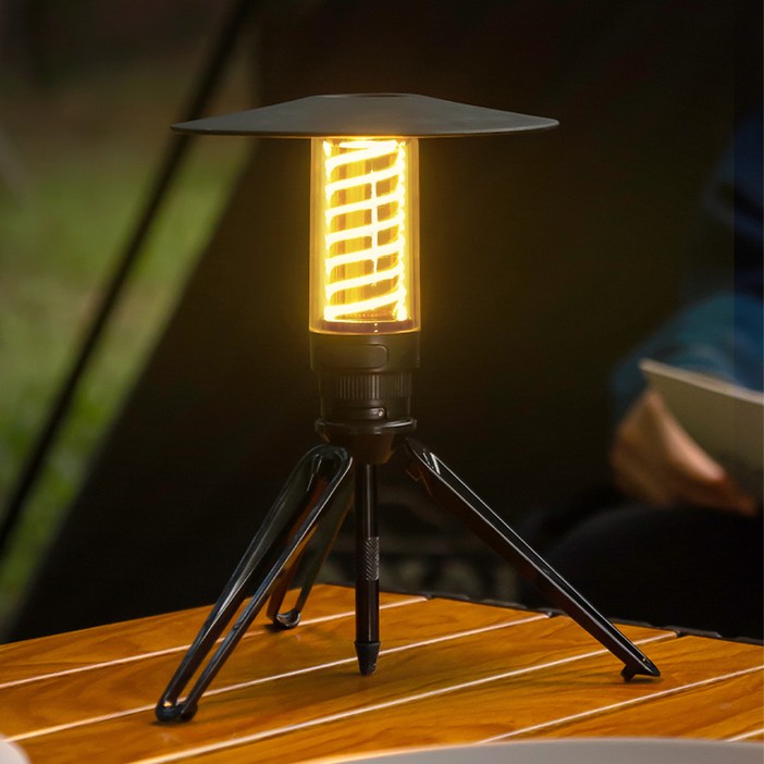 레토 3WAY 듀얼 라이트 LED 감성 캠핑 랜턴 세트 LPLD12L, 블랙, 1세트 레토 3WAY 듀얼 라이트 LED 감성 캠핑 랜턴 세트 LPLD12L, 블랙, 1세트