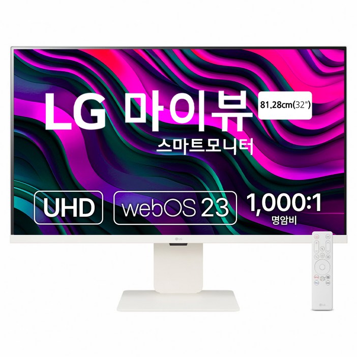 LG전자 4K UHD 스마트 모니터 방문설치, 80cm, 32SR83U LG전자 4K UHD 스마트 모니터 방문설치, 80cm, 32SR83U