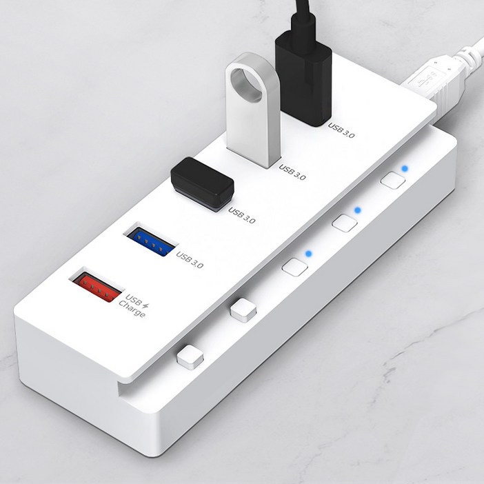 홈플래닛 5포트 USB3.0 유전원허브 USB4 충전1 HUB5PT HUB5P C5HUB