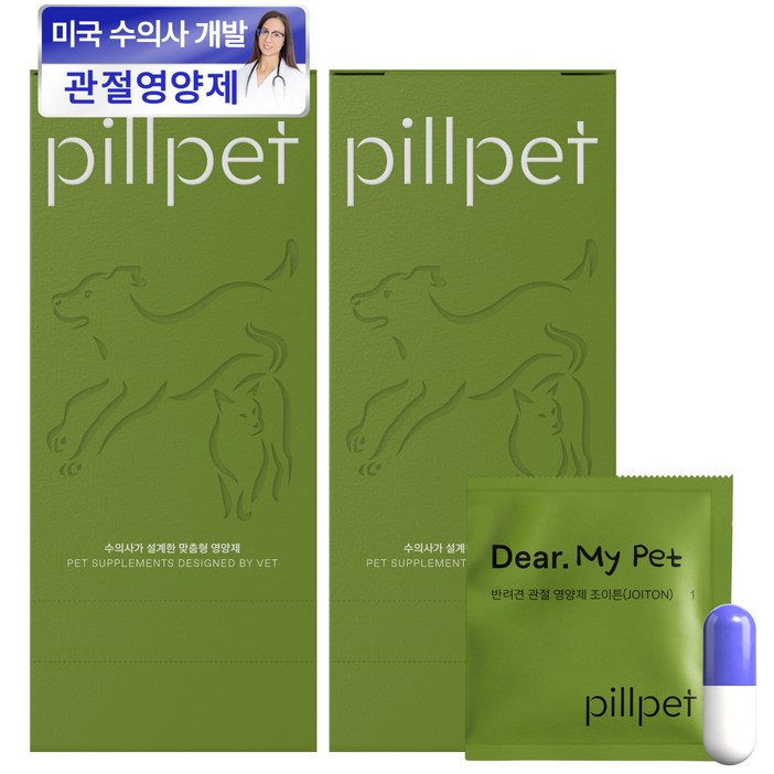 필펫 강아지 조이튼 영양제, 2개, 뼈/관절강화, 30정