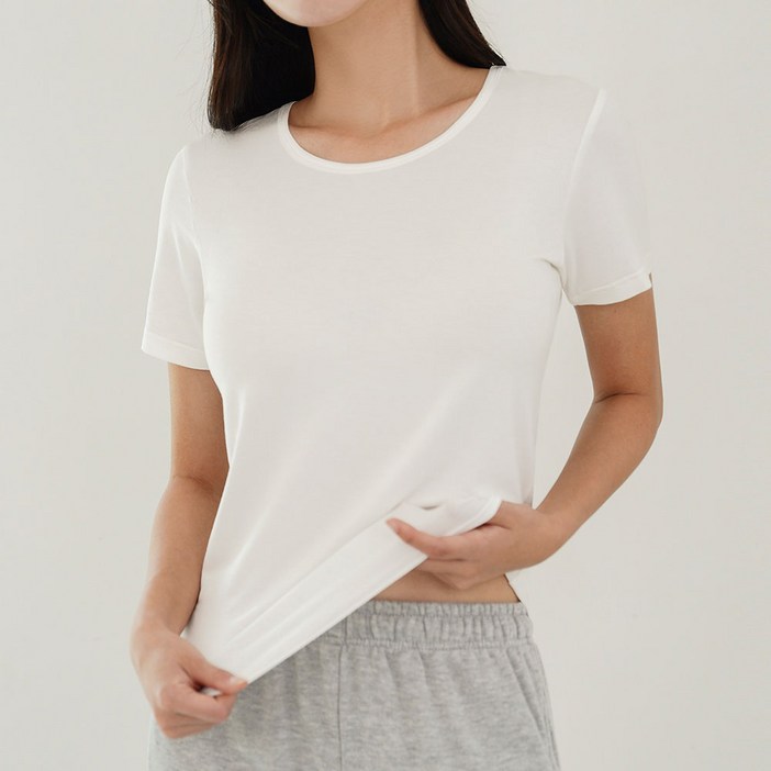 어나더디 여성용 소프트 보드럽 이너 티셔츠