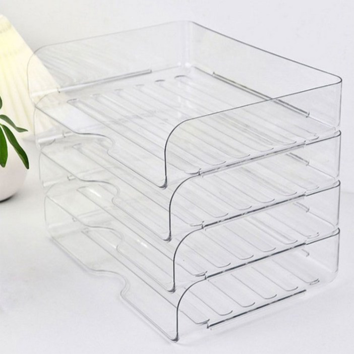 문구 서류 수납 데스크 정리함 4단 세트