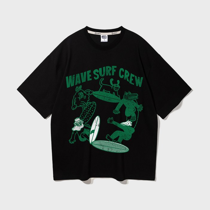 앨빈클로 피치 WAVE SUFR CLUB 오버핏 반팔티 AST4597