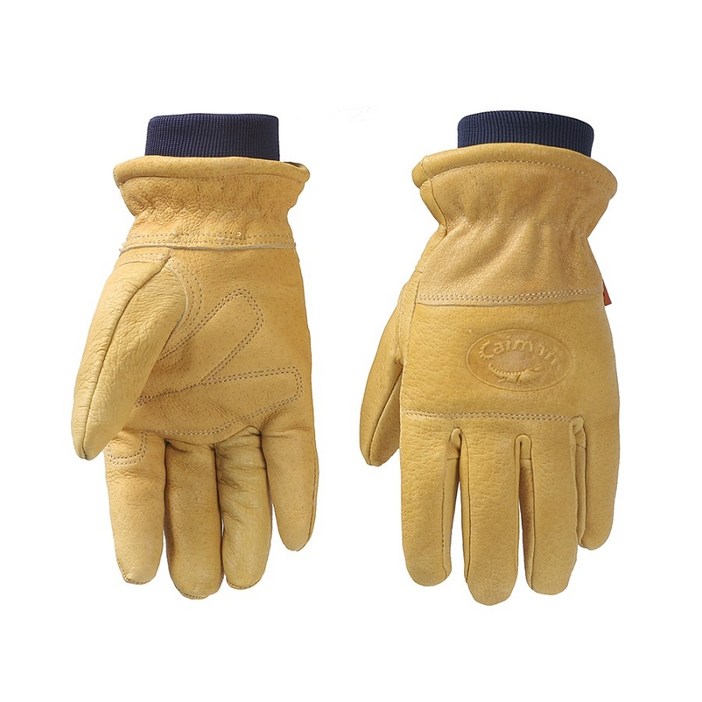 카이맨 1364 가죽 방한장갑, 단일색상, 1개