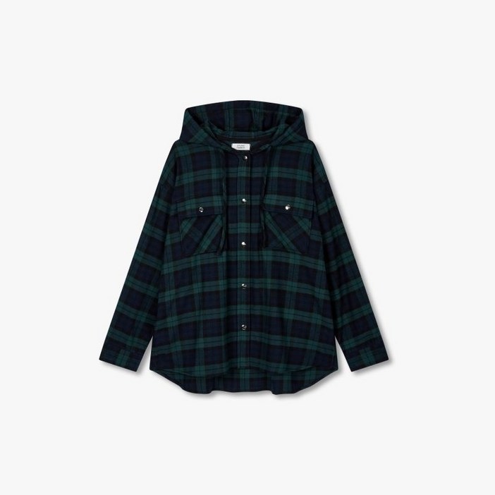 스튜디오 톰보이 STUDIO TOMBOY 체크 패턴 후드 셔츠 9165421881 471841