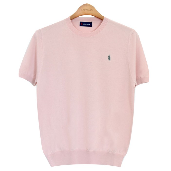 라파클럽 남성 여름 소프트 라운드 반팔 니트 티셔츠