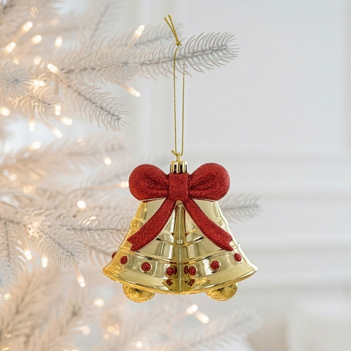 윈터벨 크리스마스 트리 글리터 오너먼트, 종 골드