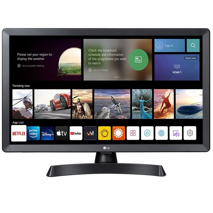 LG전자 24TQ510SP  24인치 TV모니터 HD TV 유튜브 넷플릭스 웨이브 디즈니플러스 리모콘 24인TV 소형TV