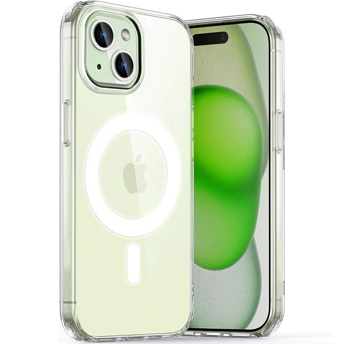 아이엔조이 아이폰 갤럭시 S 초강력 젤리 하드 투명 마그네틱 맥세이프 휴대폰 케이스 INJMSC01