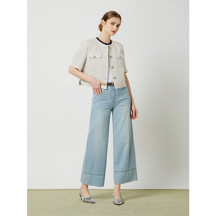 씨씨콜렉트 CC collect. 하프슬리브 헤링본 자켓C242MSF035 P003577574 2374705