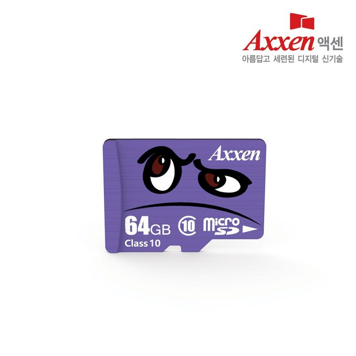 액센 캐릭터 UHS-I Class10 Micro SD카드 100MB/s 64GB, 64GB
