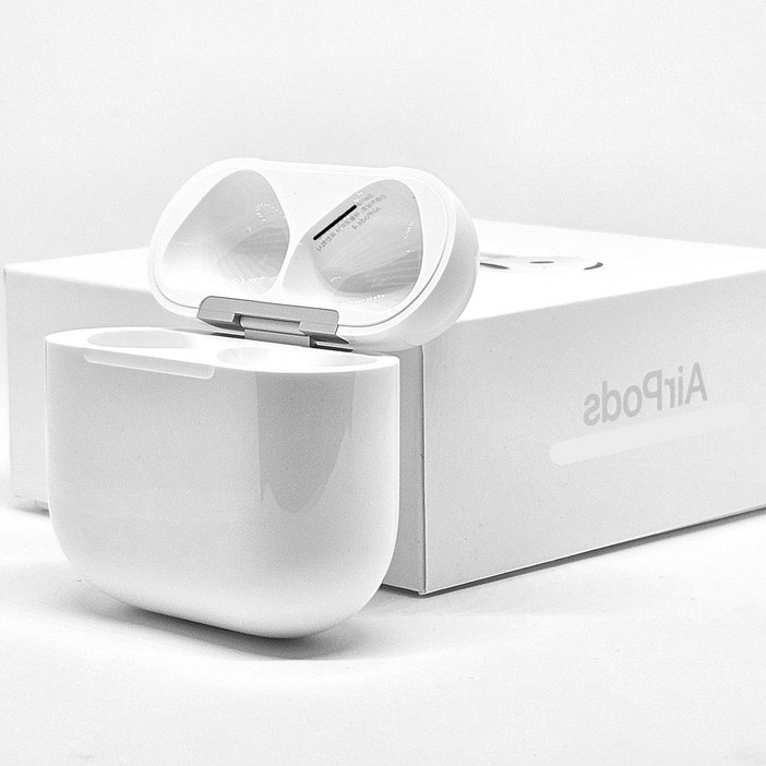 애플 (새제품) 에어팟 4세대 본체 일반 모델 충전케이스 에어팟4 충전기 (+철가루 스티커)