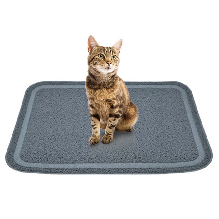 고양이화장실매트 고양이 모래매트 사막화방지 발매트 고양이 화장실매트 미끄럼방지 대형사이즈 L(60X90cm), 상세정보 참고, 60 x 90, 단일상품