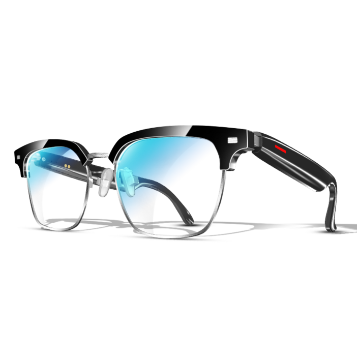 BiiYou 블루투스 선글라스 5.0 블루투스 무선 이어폰 통화 소음 감소 방수 아웃도어 스마트 안경 내장 마이크 장착