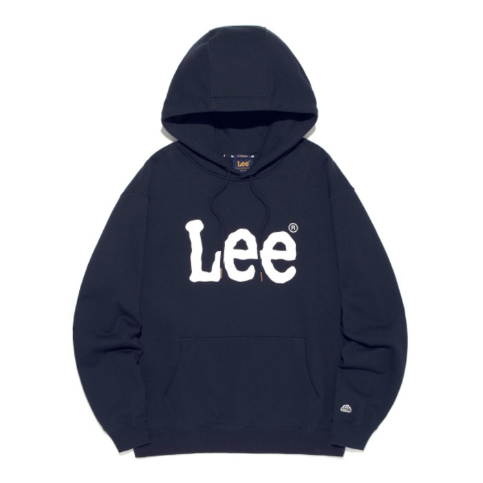 리 LEE 빅 트위치 로고 후드 티셔츠 네이비 LE2501HD01NA 728365