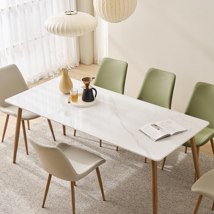 타볼라 노르딕 통세라믹 6인용 식탁 1800의자 미포함