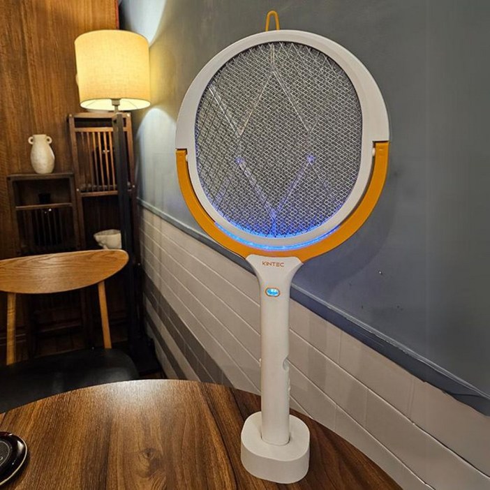 회전 충전식 전기 모기채 전자 파리채 휴대용 LED 해충퇴치 트랩