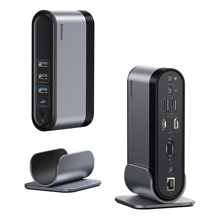 베이스어스 UnionJoy 14포트 트리플 디스플레이 다기능 멀티허브 TypeC 14in1HUB