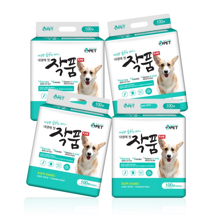 작품패드 400매 강아지 배변패드 애견패드 개패드