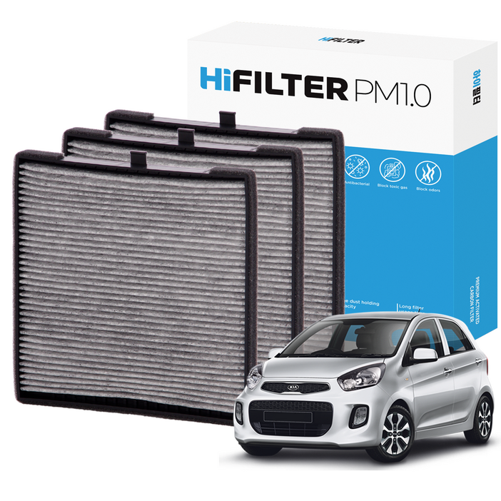 2+1 하이필터 PM1.0 활성탄 자동차 에어컨필터 기아