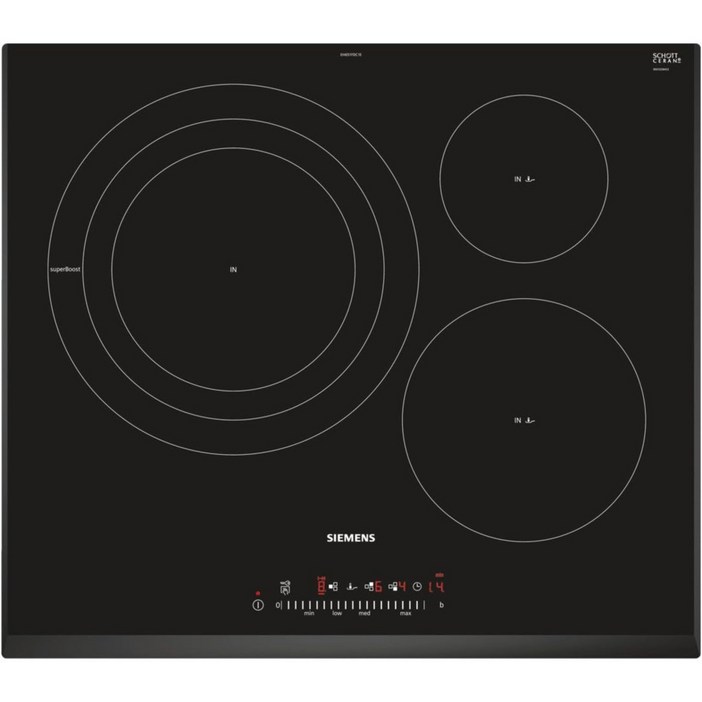 Siemens 지멘스 빌트인 인덕션 플러시 블랙