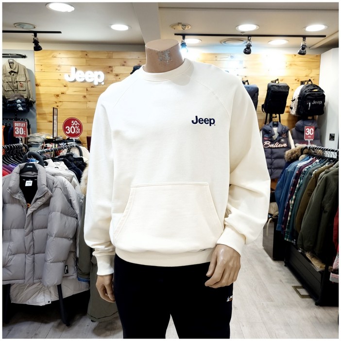 지프 불광점 *70%특가세일* 남녀공용맨투맨!! 심플한 자수로고 데일리 티셔츠!!