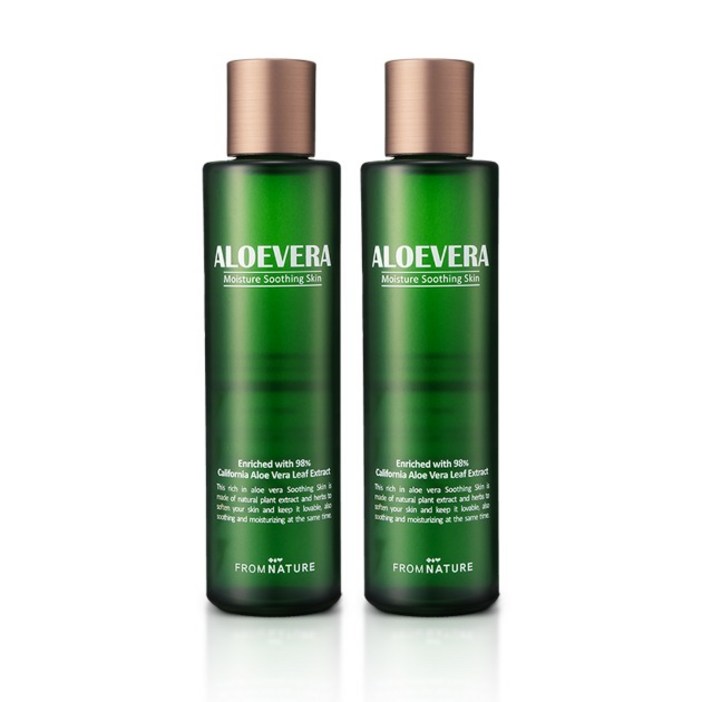 프럼네이처 알로에베라 98 모이스처 수딩 스킨 150ml, 2개, 150ml 프럼네이처 알로에베라 98 모이스처 수딩 스킨 150ml, 2개, 150ml