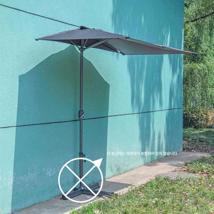 전원주택 테라스 차양막 간편 반쪽 벽면 파고라