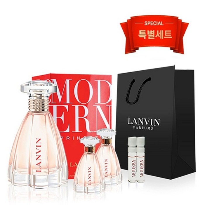 랑방 [랑방] 모던 프린세스 EDT 90ml 특별세트 (본품+미니2개+스틱2종+쇼핑백)