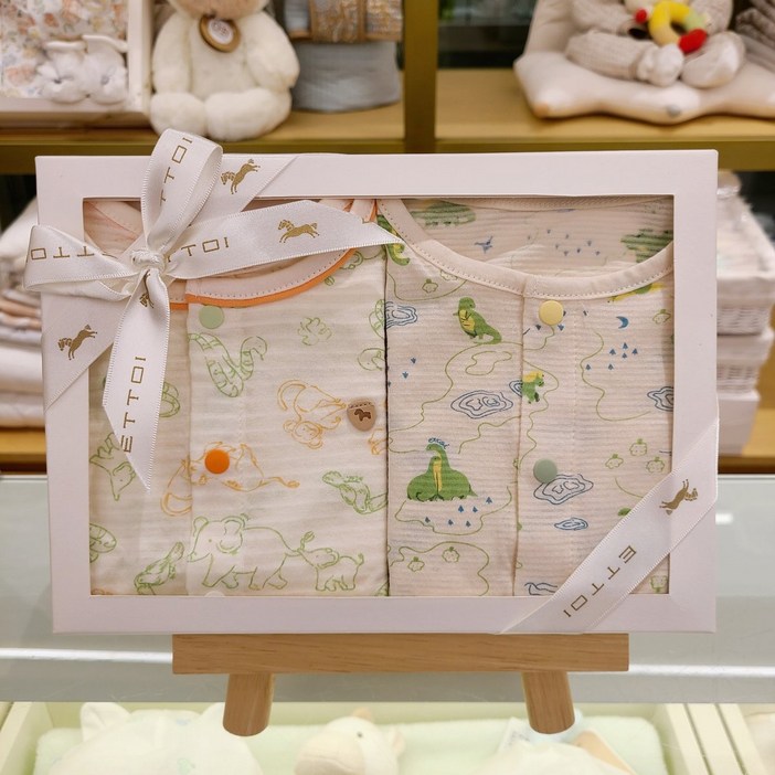 에뜨와 가벼운 편한 유아, 아기 내의, 실내복, 우주복 25년 SS 신상품 출산,신생아,백일,돌선물세트 올리버반소내의 테오7부내의 세트 따뜻하고 활동적인, 출산 선물,백일