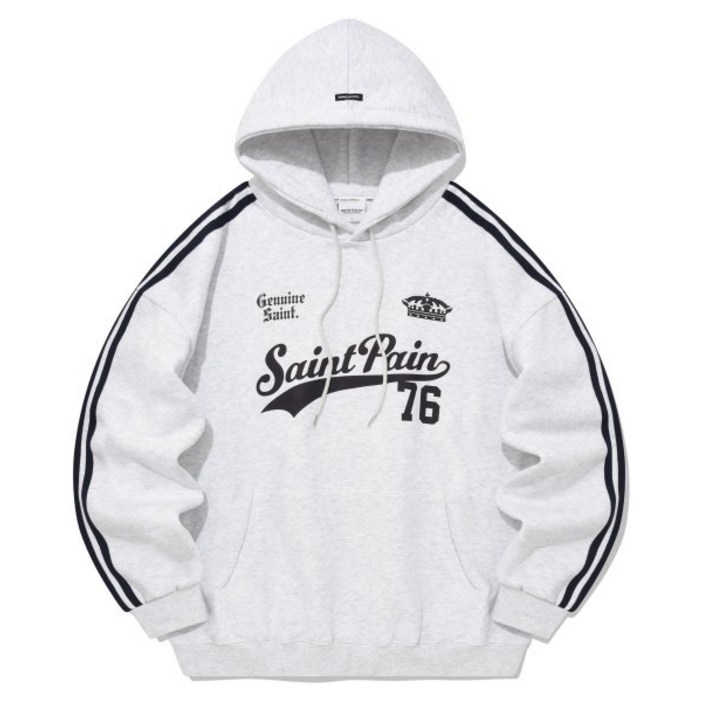 세인트페인 SAINTPAIN SP 팀 리그 후드-애쉬 멜란지
