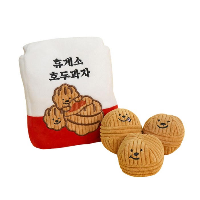 펫베오 강아지 노즈워크 호두과자 장난감 삑삑이, 1개