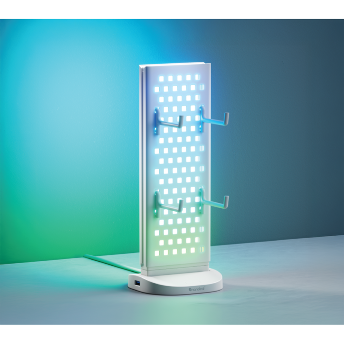 Pegboard Desk Dock 페그보드 게이밍조명 데스크테리어 RGB조명, 1개, 화이트