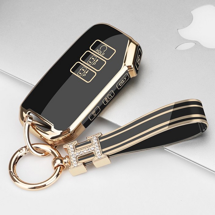 키에티 기아 호환 K8 GL3 셀토스 7버튼 키케이스  H큐빅 키체인