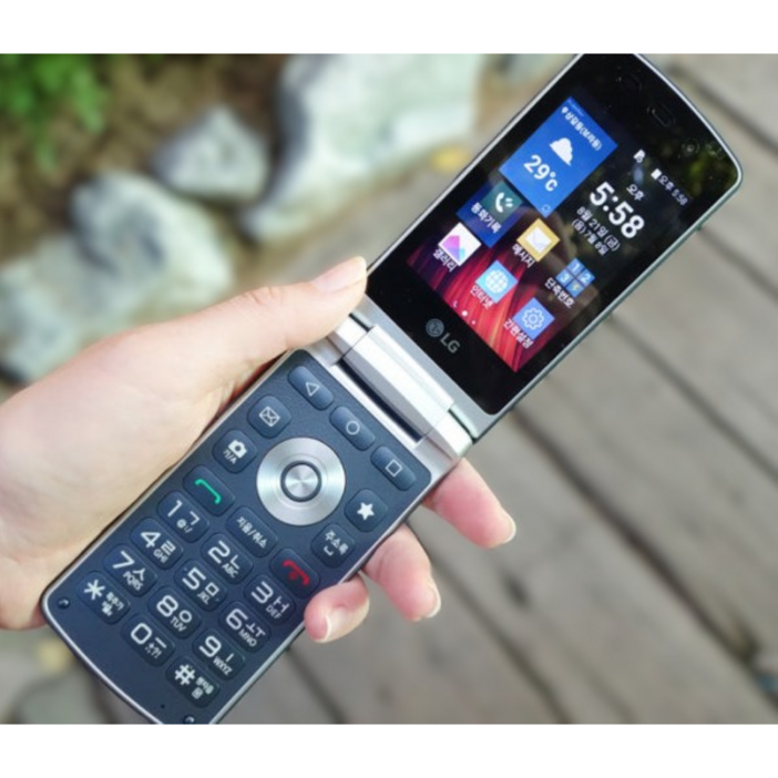 삼성 폴더폰 효도폰 SM-G150 갤럭시폴더 / SK KT LG 알뜰폰 전부 호환되는 중고 스마트폴더폰 자급제 공기계 / 학생폰 효도폰 추천 / 개통된 유심넣고 바로 사용 가능!