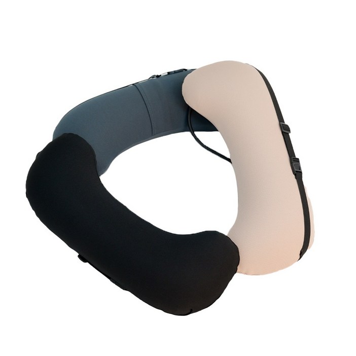 투바이젠 팽창식 요추 베개 쿠션 허리 받침대, 차콜