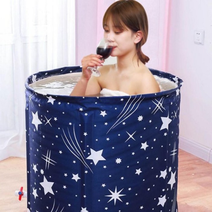 원터치 접이식 1인 가정 사우나 반신 욕조 65 x 70 cm 원터치 접이식 1인 가정 사우나 반신 욕조 65 x 70 cm