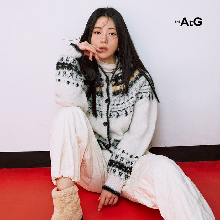 더엣지 89,90025FW 울혼방 노르딕 후드 니트자켓2037654