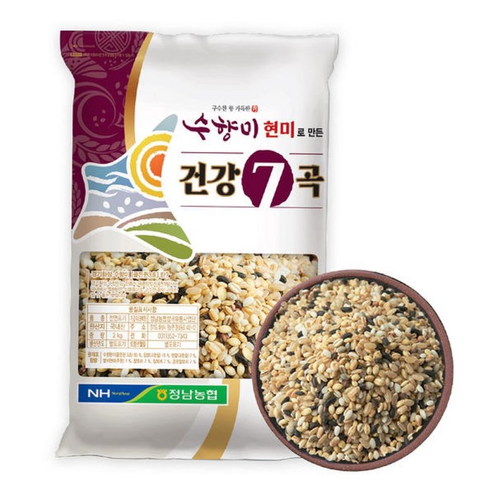 수향미 현미로 만든 건강7곡 2kg 국산 혼합곡 향미 잡곡