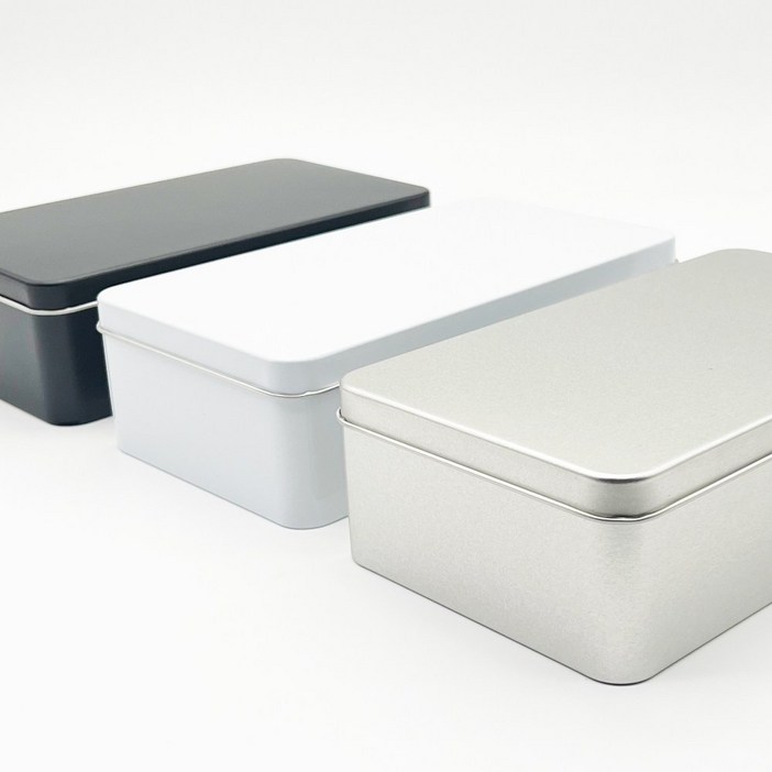 화영제관 사각 S089 묶음판매 화영제관 인쇄 UV 쿠키 마카롱 베이커리 사각틴케이스, 흰색, 50개