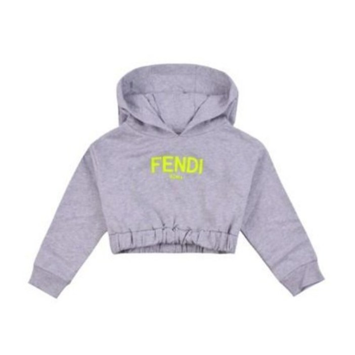 국내당일발송 펜디 키즈 FENDI 로고 크롭 후드 JFH1355V0 F1L12 이태리키즈