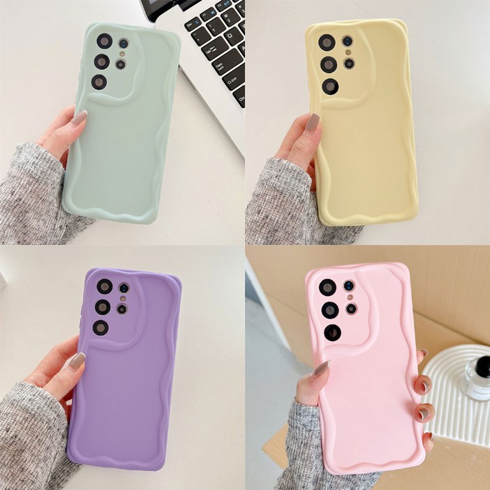 갤럭시 컬러 웨이브 풀커버 케이스