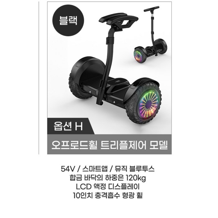 세그웨이 독일기술 KOXG 두발 전동휠 오프로드 1인전기차 54V 700W