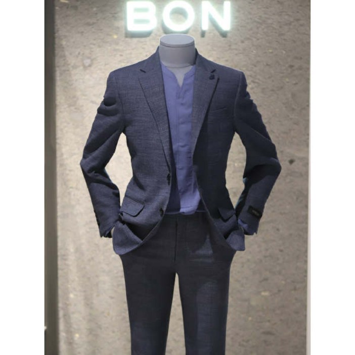 현대백화점BN0MJA080 본BON 20S S 2종 택1 Not iron 마이크로조직 순모 프리미엄 슬림핏 슈트