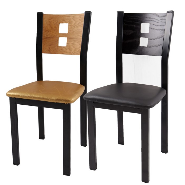 레스토랑 식탁의자 철재 식당의자 업소용 인테리어 카페 커피숍 휴게실 분식집 두각의자 망고의자