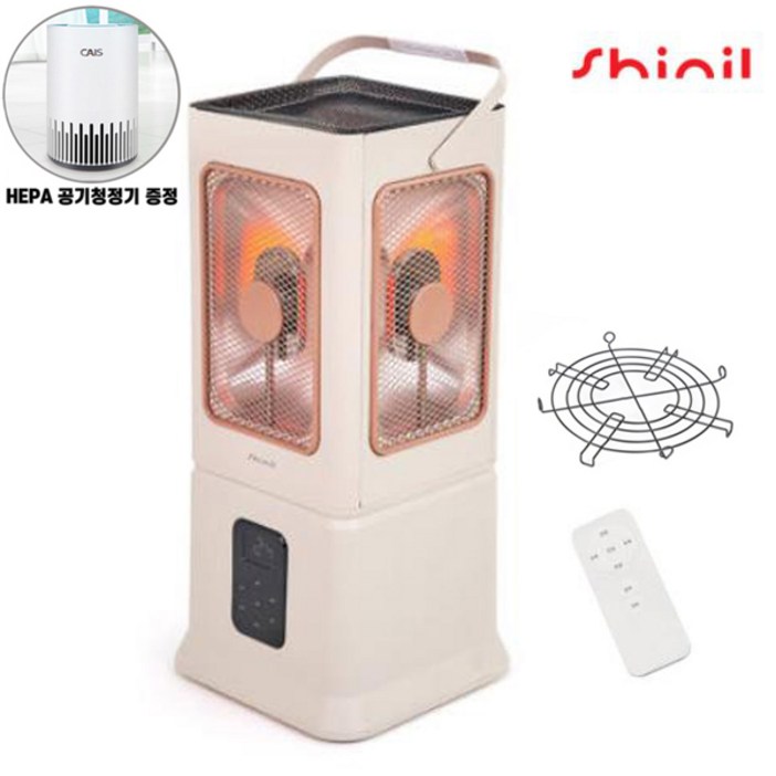 신일 하이라이트 오방난로 에코플러스 5방향 전기히터 스토브 사은품증정 5면 히터, 신일 5면 하이라이트 히터, 아이보리