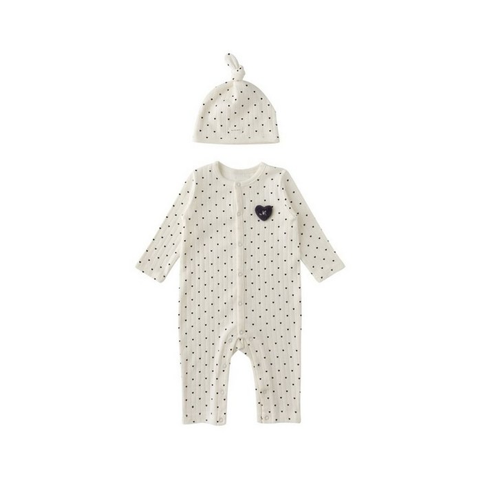 백화점 정품 밍크뮤 아기 우주복 쁘띠하트